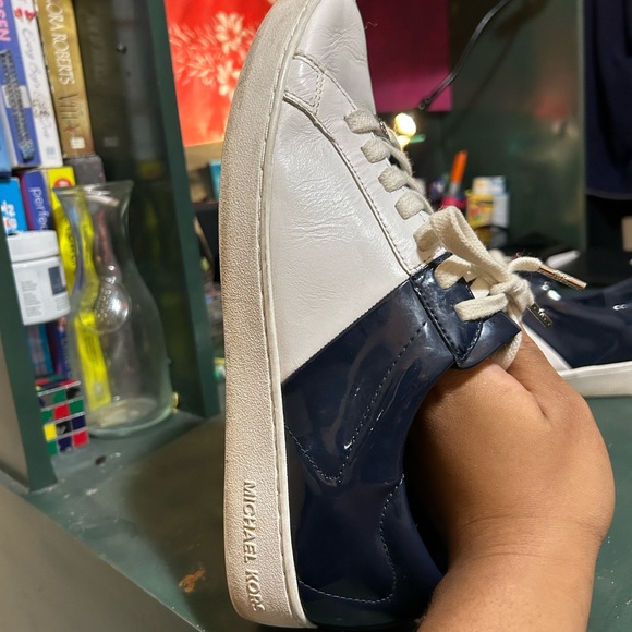 Blue and White Micheal Kors Sneakers - Picture 12 of 14
